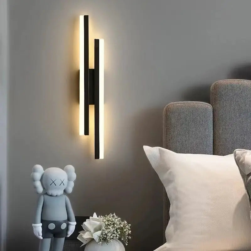 The Colonna Brass Linear Wall Sconce