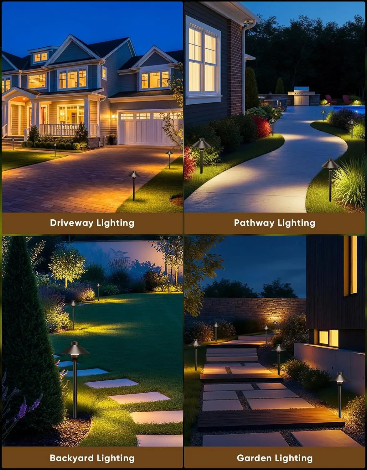 The Devereux Bronze Pathway Lights Set of 12