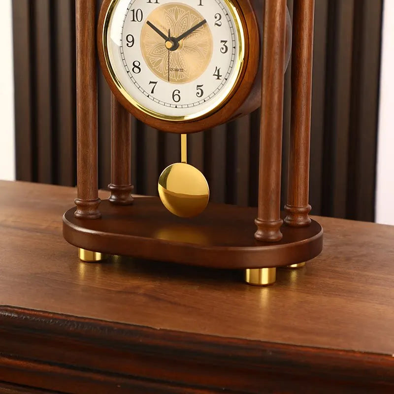 The Bramwell Solid Wood Desk Clock
