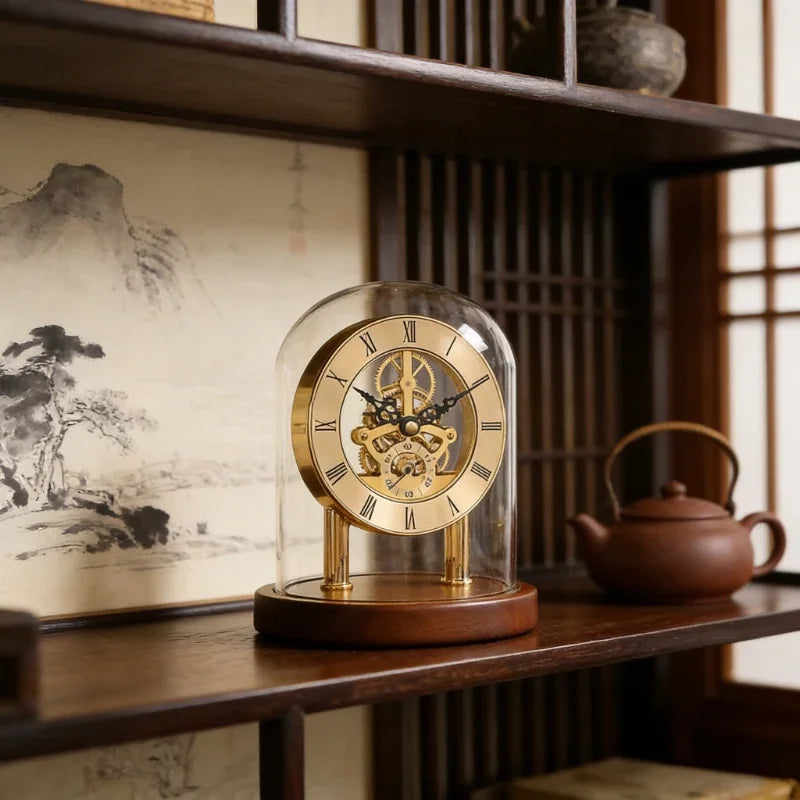 The Cogsworth Mechanical Gear Desk Clock