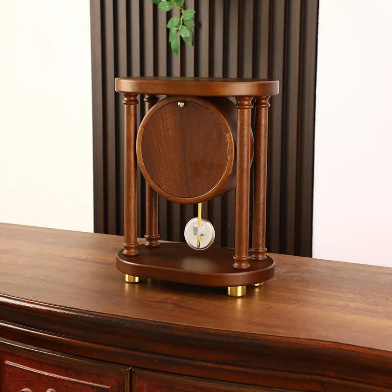 The Bramwell Solid Wood Desk Clock