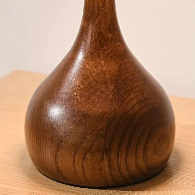The Rousseau Walnut Glass Floor Lamp