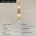The Palazzo Gold Crystal Rod Wall Sconce