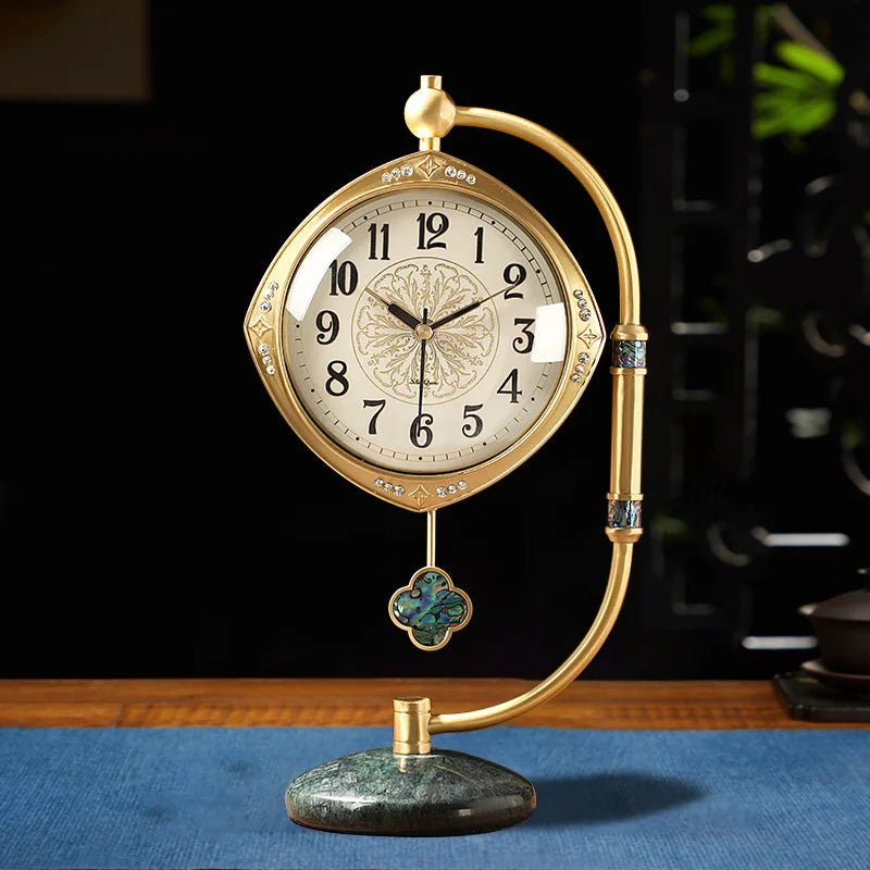 The Sheridan Brass Pendulum Desk Clock