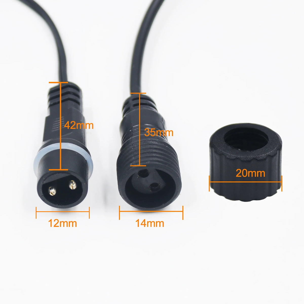 The Solara Solar COB LED Strip Light, detail view