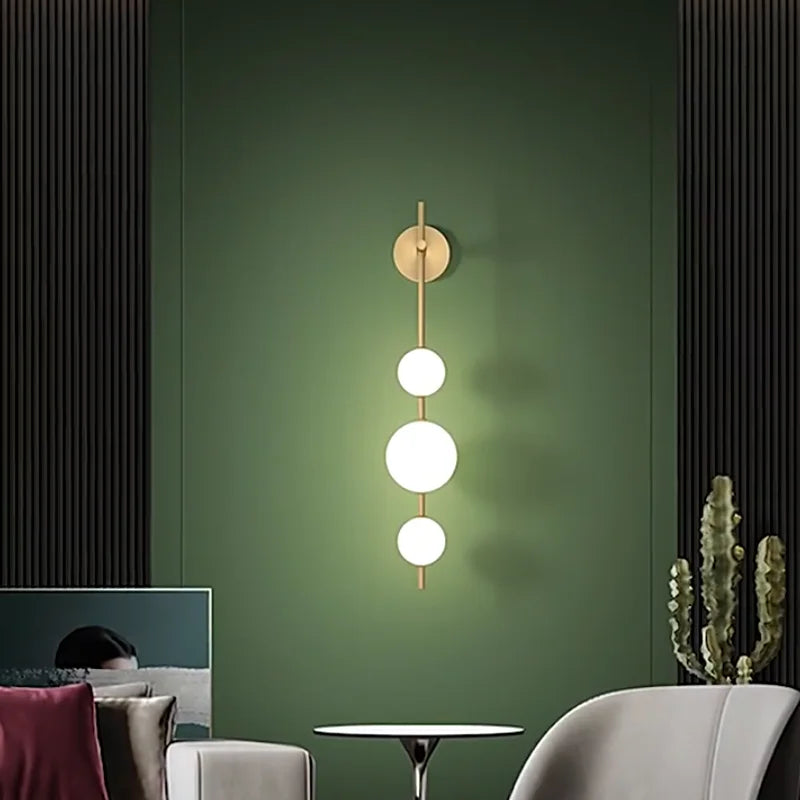 The Cascata Vertical Globe Wall Sconce