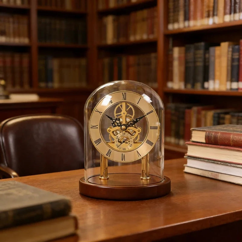 The Cogsworth Mechanical Gear Desk Clock