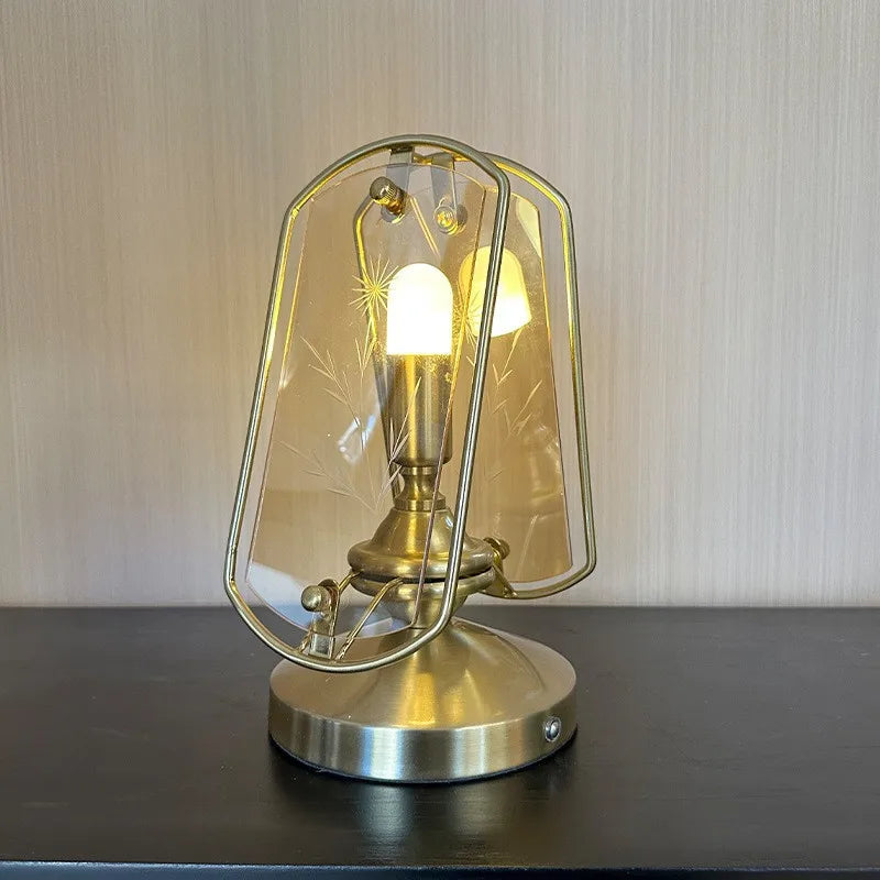 The Shanghai Etched Glass Table Lamp
