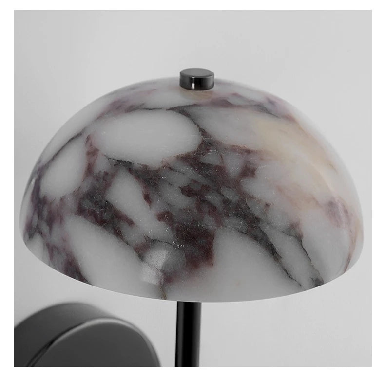 The Moro Marble Stone Wall Sconce, detail view