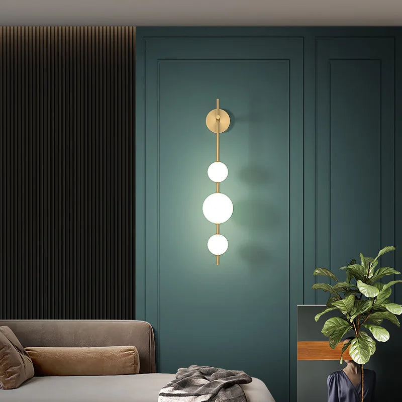 The Cascata Vertical Globe Wall Sconce