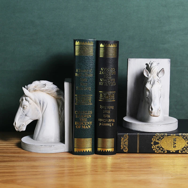 The Equus Resin Horse Bookend Set