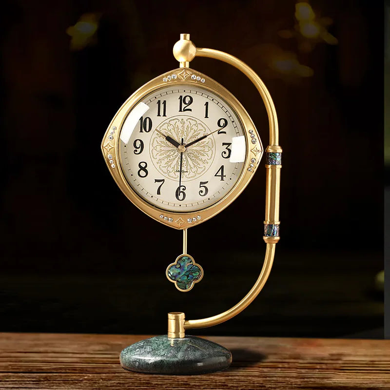 The Sheridan Brass Pendulum Desk Clock