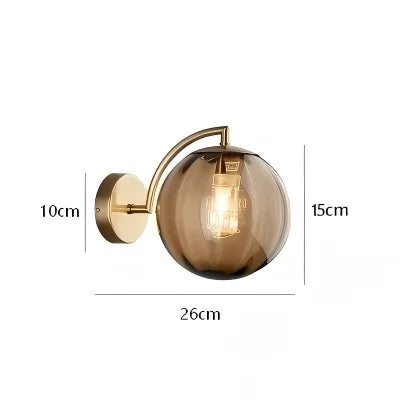 The Orwell Ribbed Globe Wall Sconce