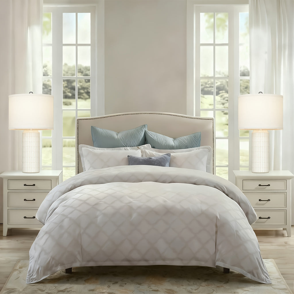 The Colton Ceramic Column Table Lamp Set