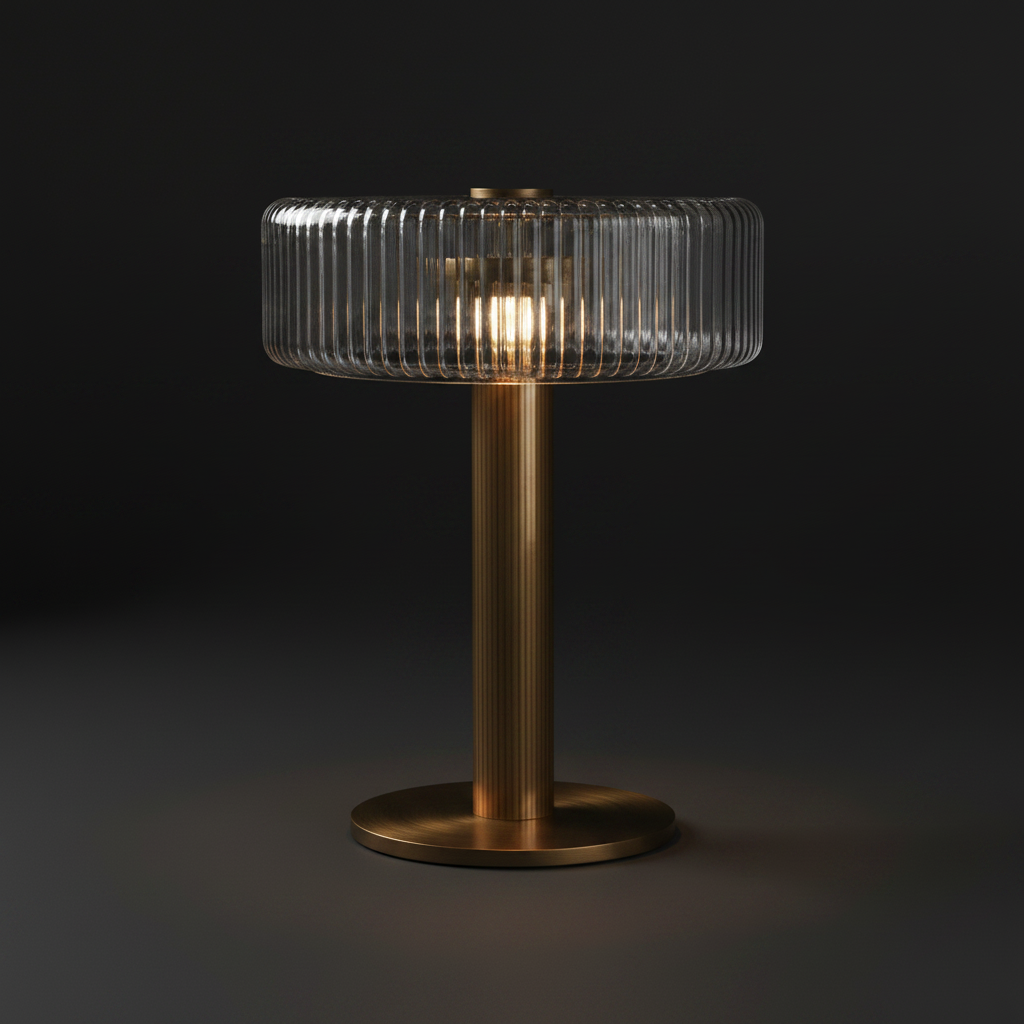 The Gatsby Fluted Glass Table Lamp