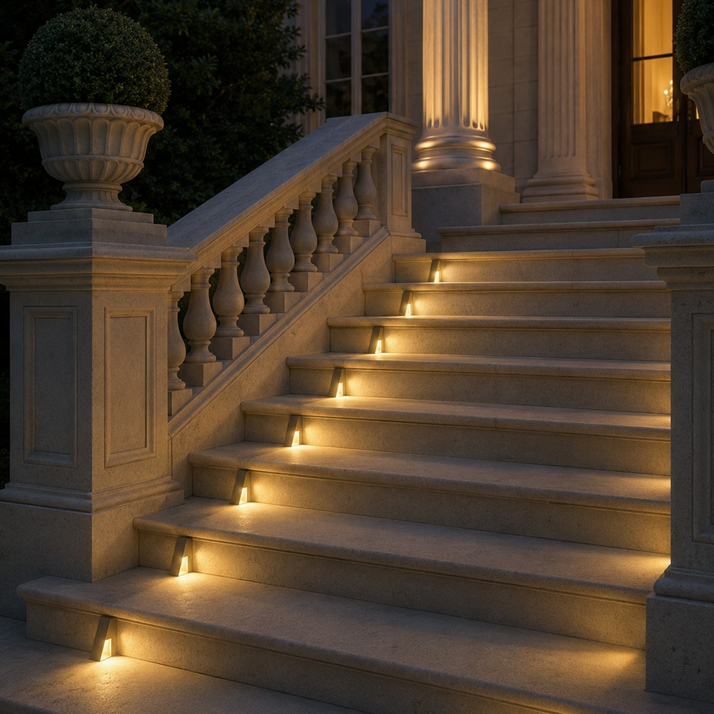 The Rosewood Solar Stair Lights