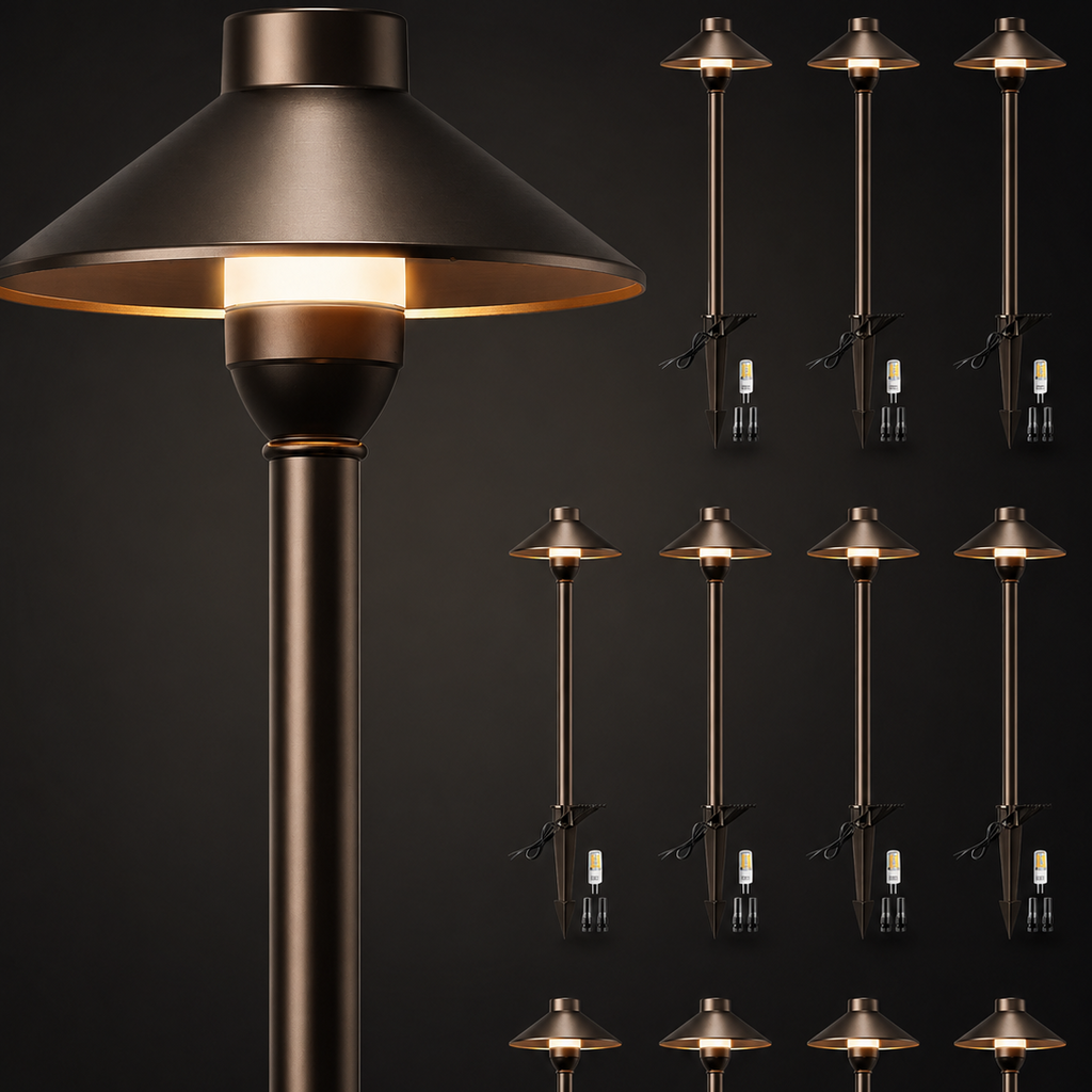The Devereux Bronze Pathway Lights Set of 12